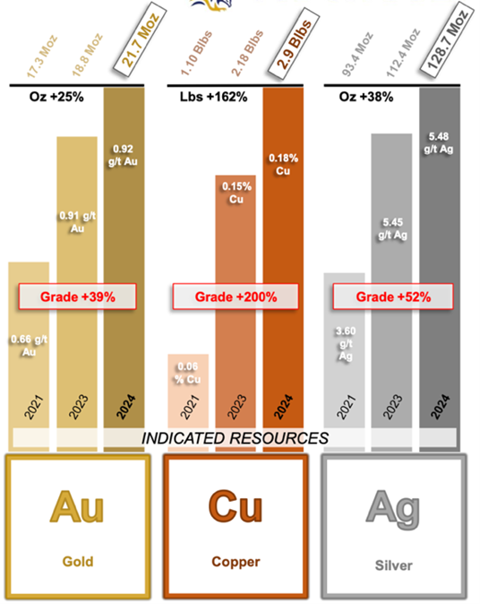 Resource Estimate by Metal